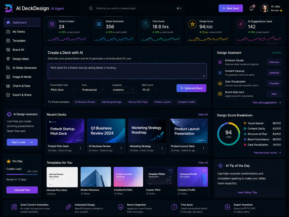 aideckdesign.app AI deck design app — dashboard preview